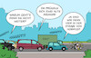 Cartoon: Stau (small) by Erl tagged politik,irankrieg,usa,iran,blockade,straße,von,hormus,öffnung,schließung,trump,mullah,alte,männer,stau,auto,karikatur,erl