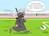 Cartoon: Sturm der Taliban (small) by Erl tagged politik,afghanistan,nato,einsatz,militär,usa,truppen,rückzug,annahme,fähigkeit,selbstverteidigung,irrtum,vormarsch,taliban,radikalislamisch,islamismus,terrorismus,afghanische,armee,kapitulation,verteidiger,torhüter,fußball,sport,karikatur,erl