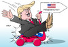 Cartoon: Trump (small) by Erl tagged donald,trump,usa,präsidentschaft,präsidentschaftskandidat,kandidat,republikaner,partei,unglücklich,besetzung,elefant,populismus,rüpel,karikatur,erl