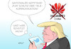 Cartoon: Trump gegen Huawei (small) by Erl tagged politik,wirtschaft,telekommuniktion,usa,präsident,donald,trump,rechtspopulismus,nationalismus,handel,barrieren,notstand,telekommunikation,behinderung,china,huawei,vogel,twitter,karikatur,erl