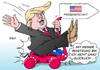Cartoon: Trump II (small) by Erl tagged donald,trump,usa,präsidentschaft,präsidentschaftskandidat,kandidat,republikaner,partei,unglücklich,besetzung,elefant,populismus,rüpel,karikatur,erl