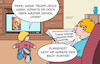 Cartoon: Trump Jesus (small) by Erl tagged politik,usa,trump,narzissmus,inszenierung,bild,ki,jesus,heilen,gehen,wasser,irankrieg,umfragetief,bach,runter,karikatur,erl
