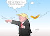 Cartoon: Trump Zölle (small) by Erl tagged politik,wirtschaft,handel,handelskrieg,usa,china,präsident,donald,trump,strafzölle,importe,schaden,us,verbraucher,farmer,bumerang,karikatur,erl