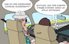 Cartoon: Urlaubsstart mit Hindernissen (small) by Erl tagged bundeskanzler,merz,ferien,urlaub,koalition,streit,usa,trump,zölle,eu,karikatur,erl
