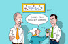 Cartoon: Vatertag (small) by Erl tagged politik,vatertag,blumenstrauß,liebe,beliebtheit,kanzler,friedrich,merz,cdu,ministerpräsident,cem,özdemir,grüne,karikatur,erl
