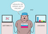 Cartoon: Wahl in Russland I (small) by Erl tagged politik,wahl,duma,parlament,russland,präsident,wladimir,putin,gelenkte,demokratie,unterdrückung,opposition,verdacht,manipulation,wahlergebnis,online,karikatur,erl