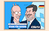 Cartoon: Wahlplakat CSU (small) by Erl tagged politik,bundestagswahl,2025,wahlplakat,csu,markus,söder,sabotage,wahlkampf,friedrich,merz,cdu,karikatur,erl