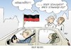 Cartoon: Weggekürzt (small) by Erl tagged sparpaket sparen kürzen flagge schwarz rot gold sehnsucht fußball wm
