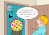 Cartoon: Wieder da (small) by Erl tagged politik,corona,virus,pandemie,covid19,herbst,winter,2022,welle,haustür,tür,karikatur,erl