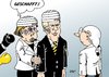 Cartoon: Wulff (small) by Erl tagged bundespräsident wahl wulff merkel denkzettel watschn schwarz gelb