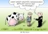 Cartoon: zu viel Milch (small) by Erl tagged milch bauer kuh quote eu milchpreis milchstraße