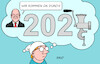 Cartoon: Zuversicht (small) by Erl tagged jahreswechsel,2023,2024,silvester,neujahr,neujahrsansprache,bundeskanzler,olaf,scholz,zuversicht,zweifel,michel,fleischwolf,karikatur,erl