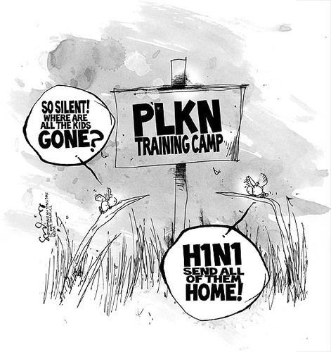 Cartoon: h1n1 (medium) by mystudio69 tagged cartoon