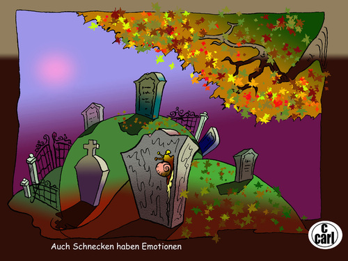 Cartoon: schnecken (medium) by salamy tagged gefühle,schnecken