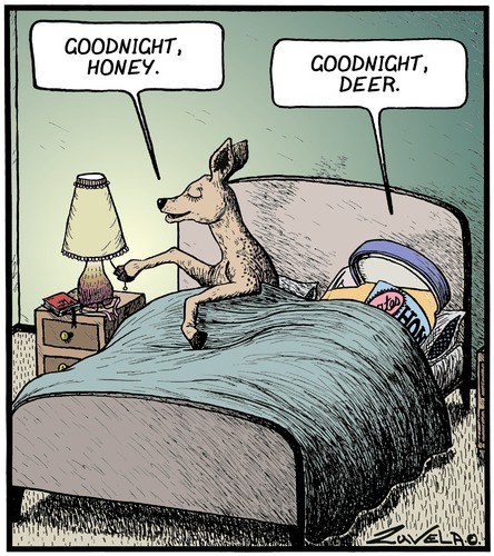 Cartoon: Goodnight Honey2 (medium) by Tony Zuvela tagged good,night,good,night