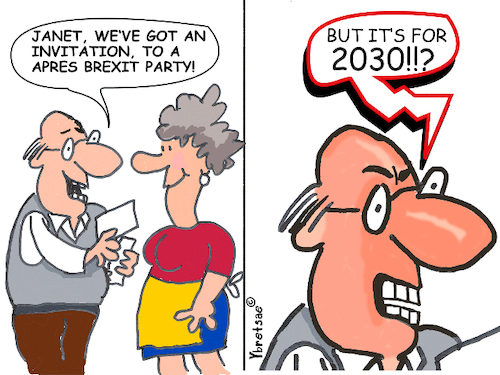 Cartoon: Apres Brexit Party (medium) by EASTERBY tagged brexit,politics,people