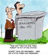 Cartoon: Alzhei.....WHO?? (small) by EASTERBY tagged statues alzheimer