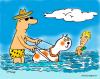Cartoon: Dogs best friend (small) by EASTERBY tagged blinde,dogs,seaside