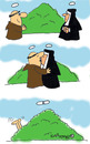 Cartoon: HOLY ORDERS 2 (small) by EASTERBY tagged monks halos nuns