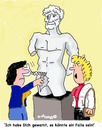 Cartoon: Out Watch (small) by EASTERBY tagged statues museums