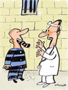 Cartoon: Outpoke your tongue (small) by EASTERBY tagged covicts,prison,doctors