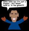 Cartoon: Puppet Obama (small) by EASTERBY tagged president,usa