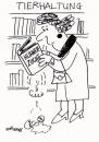 Cartoon: Read on and on (small) by EASTERBY tagged books library animaly