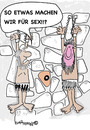 Cartoon: wall in the hole sex (small) by EASTERBY tagged prison torture