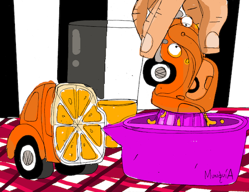 Cartoon: Beetle Juice (medium) by Munguia tagged tim,burton,beetlejuice,juice,volkswagen,car,bocho