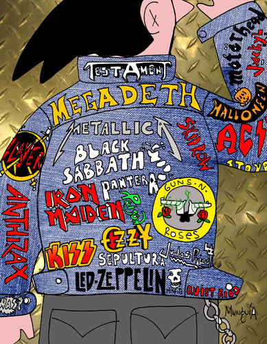 Cartoon: Full Metal Jacket (medium) by Munguia tagged metal,rock,heavy,jacket,kubrick,war,music,bands,groups,patch,patches,munguia,calcamunguias,costa,rica,cartoon,humorgrafico