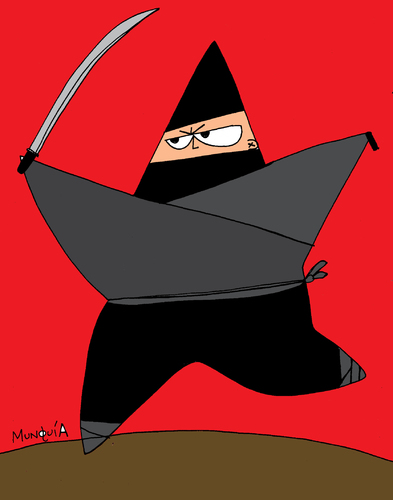 Cartoon: Ninja Star (medium) by Munguia tagged star,ninja