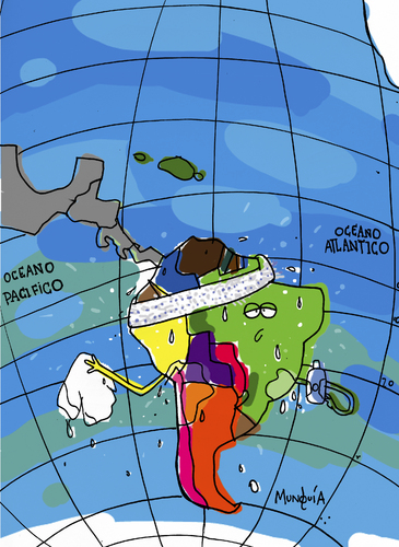 Cartoon: Suda America (medium) by Munguia tagged sudamerica,sur,america,suramerica,del,suth