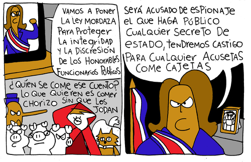 Cartoon: Manifestation Comic (medium) by Munguia tagged comic,download,game,video,america,central,rica,costa,chinchilla,laura,politics,protest,marcha,toon,cartoon,manifestation,strip,historieta