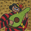 Cartoon: Avocado seller (small) by Munguia tagged lute,player,frans,hals,avocado,guitar,bufon,con,laut,joven,parody