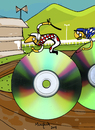 Cartoon: Disc  Jockey (small) by Munguia tagged cd,disd,dj,jockey,dvd,player