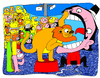 Cartoon: Domador domado (small) by Munguia tagged lion,circus,domador,danger,animals,clown