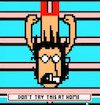 Cartoon: Dont try this at home Charly (small) by Munguia tagged charly,garcia,pixel,art