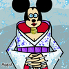 Cartoon: Homogenic (small) by Munguia tagged mickey,mouse,disney,bjork,homogenic,cover,album,parody,parodies,music,2000