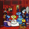 Cartoon: Las Mininas 2015 (small) by Munguia tagged diego velazquez las meninas mininas kitten gatos gatas cats chats spoof famous paintings parodies art iconic version