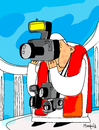Cartoon: Papa Razzi (small) by Munguia tagged pope,papa,paparazzi,photo,foto,photographer,munguia,costa,rica,ratzzi,nger