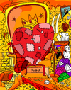 Cartoon: Rich and Poor (small) by Munguia tagged heart,corazon,poor,rich,king,money,teasure
