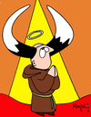 Cartoon: Santo cachon (small) by Munguia tagged santo cachon cuernos cornudo horn horny saint munguia costa rica