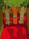 Cartoon: Treesome (small) by Munguia tagged threesome,trio,triplet,sex,tree