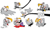 Cartoon: Vulture Behavior (small) by Munguia tagged yellow,red,press,sensacionalist,buitre,vulture,facebook,twitter,death,dead,bloody,enjoy