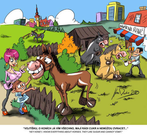 Cartoon: horse (medium) by Martin Hron tagged animal,joke