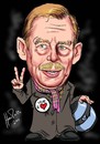 Cartoon: Havel (small) by Martin Hron tagged vaclav,havel