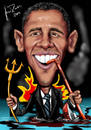 Cartoon: obama (small) by Martin Hron tagged obama