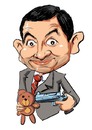 Cartoon: Rowan Atkinson (small) by Martin Hron tagged rowan