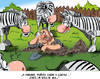 Cartoon: zebra (small) by Martin Hron tagged zebra