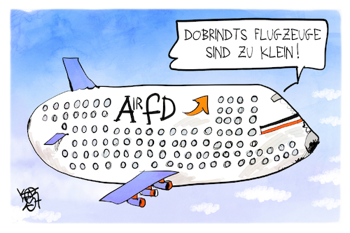 Cartoon: Abschiebeflüge mit dr AirfD (medium) by Kostas Koufogiorgos tagged karikatur,koufogiorgos,abschiebeflug,dobrindt,airfd,flugzeug,karikatur,koufogiorgos,abschiebeflug,dobrindt,airfd,flugzeug